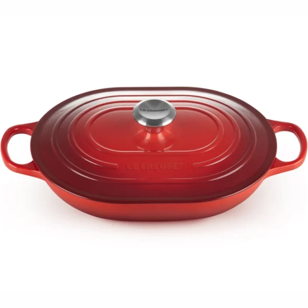 le creuset oblong cocotte cherry red 31 cm (3.4 l)