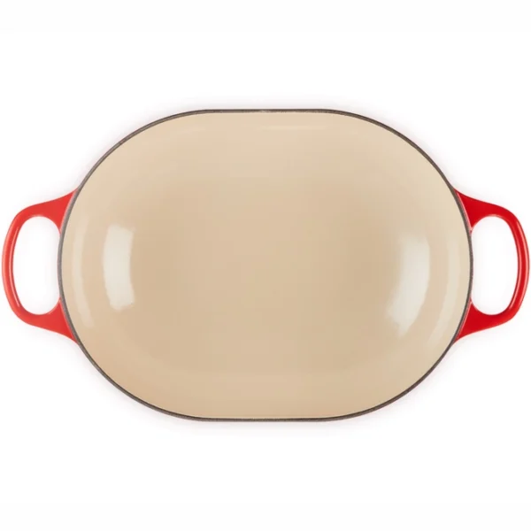 le creuset oblong cocotte cherry red 31 cm (3.4 l)