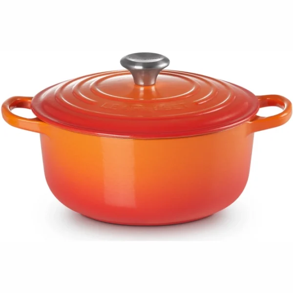 le creuset signature volcanic orange 18 cm casserole