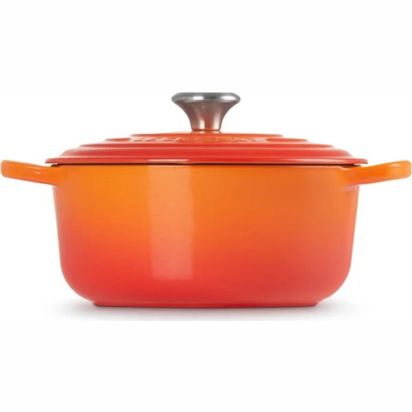 le creuset signature volcanic orange 18 cm casserole