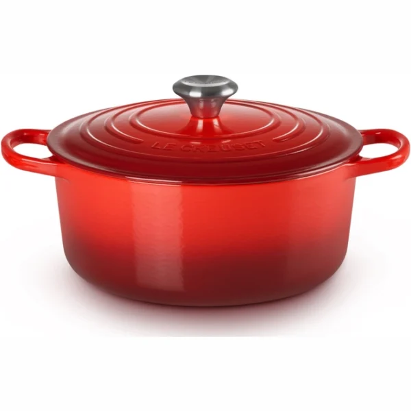 le creuset signature cherry red casserole 26 cm