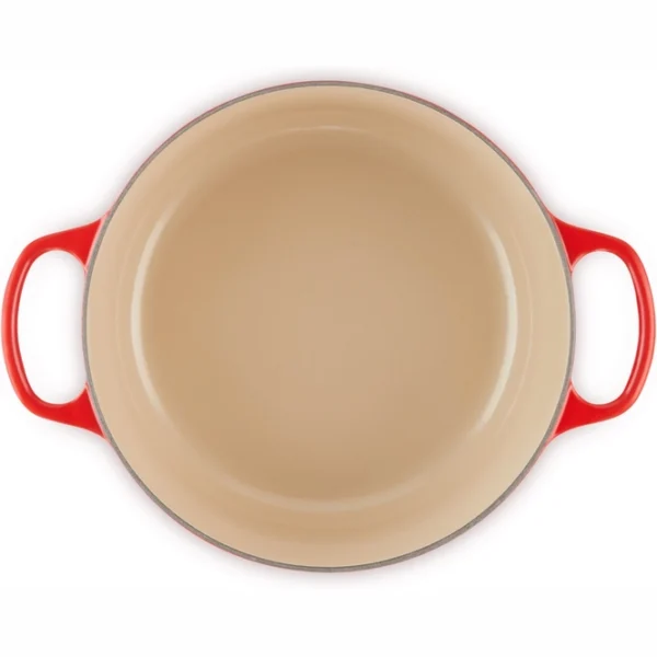 le creuset signature cherry red casserole 26 cm