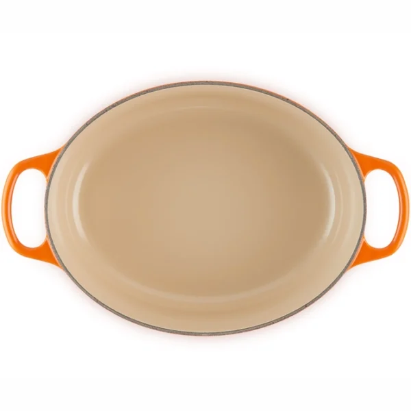 le creuset signature oval cocotte cherry red 40 cm