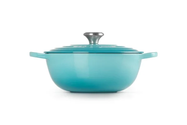 le creuset signature caribbean blue 26 cm casserole