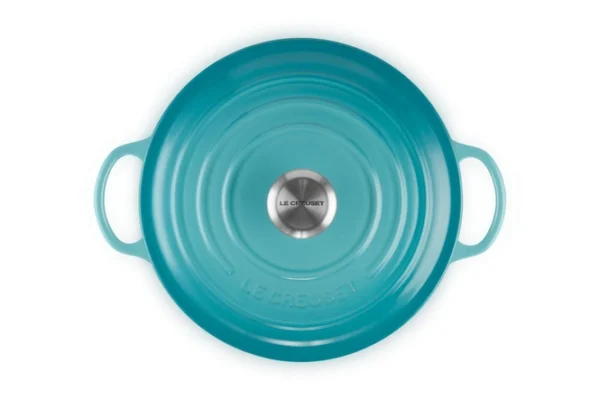 le creuset signature caribbean blue 26 cm casserole