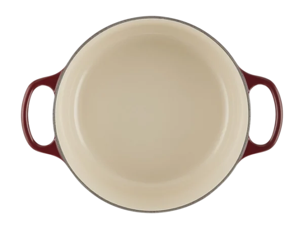 le creuset signature round garnet casserole 22 cm