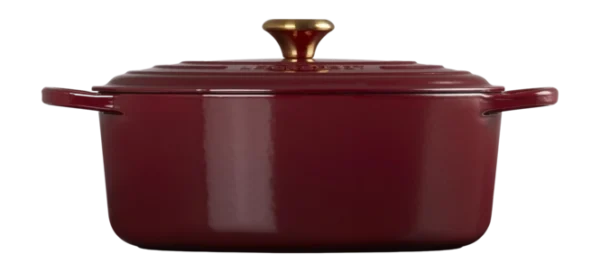 le creuset signature oval garnet casserole 29 cm