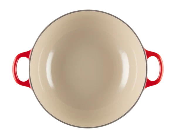 le creuset casserole pot winter holly collection kersenrood 26 cm