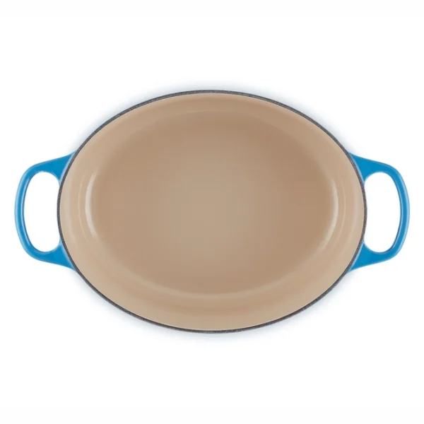 le creuset signature ovaal azure casserole 31 cm