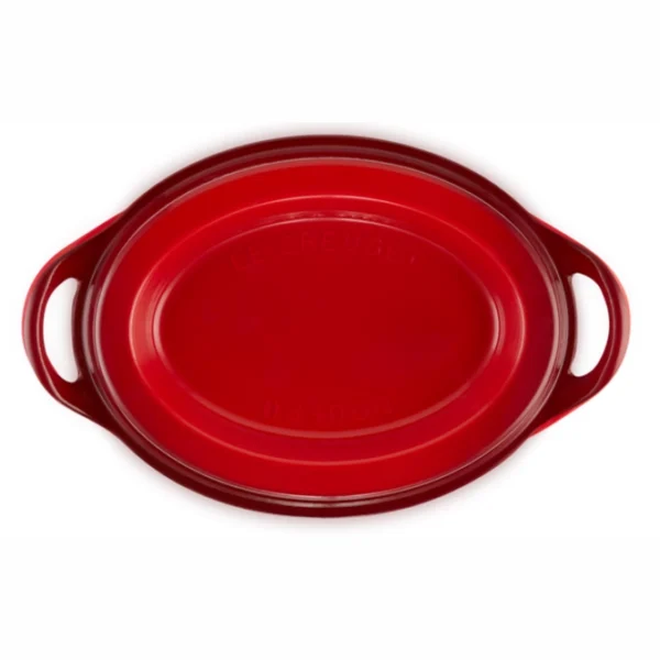 le creuset doufeu oval casserole dish cherry red 32 cm