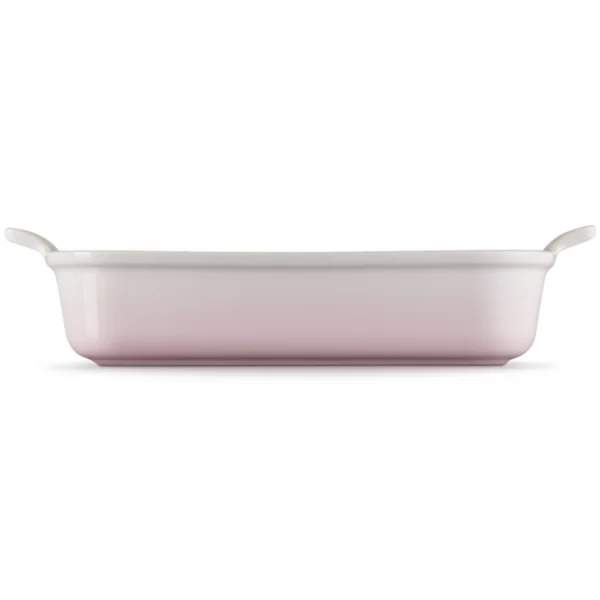 le creuset rectangle shell pink gratin dish 39 x 25.4 cm