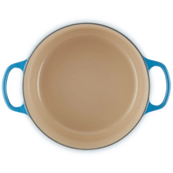 le creuset signature azure 22 cm casserole